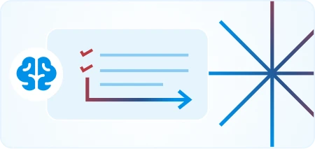 AI-powered planning visualization with brain icon and task connections representing intelligent prioritization.